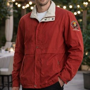 Weatherproof Vintage NWT Red Zip Front Jacket Marine Corps Patch Men’s Size L